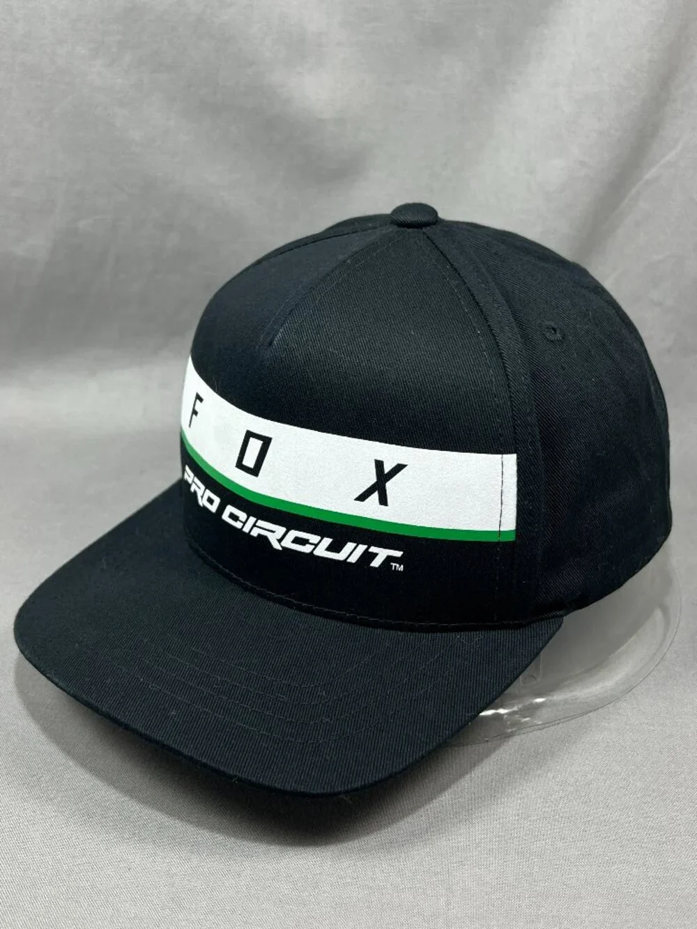 Fox Racing Pro Circuit Baseball Youth Hat OSFM Black Motocross Snapback Cap